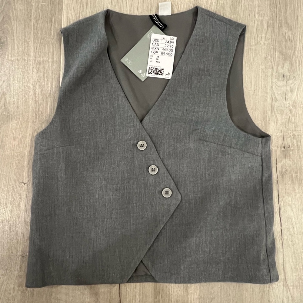 H&M Charcoal Gray Vest